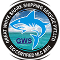 Great White Shark Shipping Logo